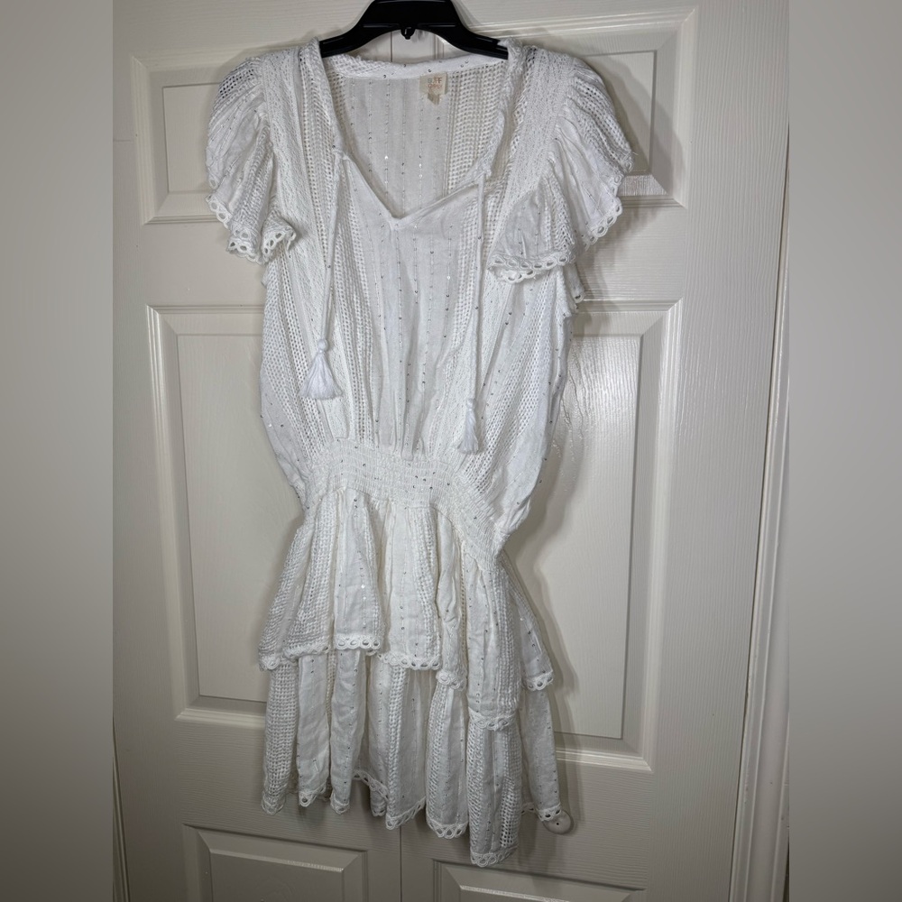 Surf Gypsy Women’s Lace and Crocheted Trim Swim Cover-Up Dress Boho